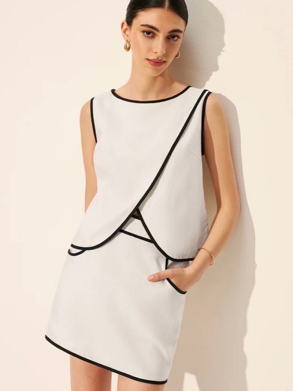 Commense | cream/black trim set